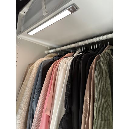 Osram - LED underskabslampe med bevægelses- og skumringssensor LINEAR LED/4W/3,7V 1500 mAh 3000/4000/6500K 60 cm grå