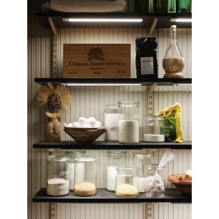 Osram - LED underskabslampe med bevægelses- og skumringssensor LINEAR LED/4W/3,7V 1500 mAh 3000/4000/6500K 60 cm grå
