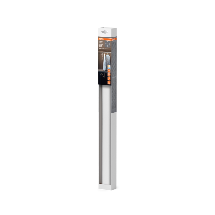 Osram - LED underskabslampe med bevægelses- og skumringssensor LINEAR LED/4W/3,7V 1500 mAh 3000/4000/6500K 60 cm grå