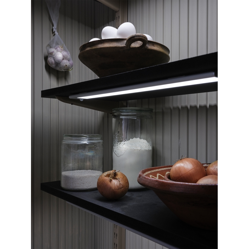 Osram - LED underskabslampe med bevægelses- og skumringssensor LINEAR LED/3,2W/3,7V 500 mAh 3000/4000/6500K 40 cm grå