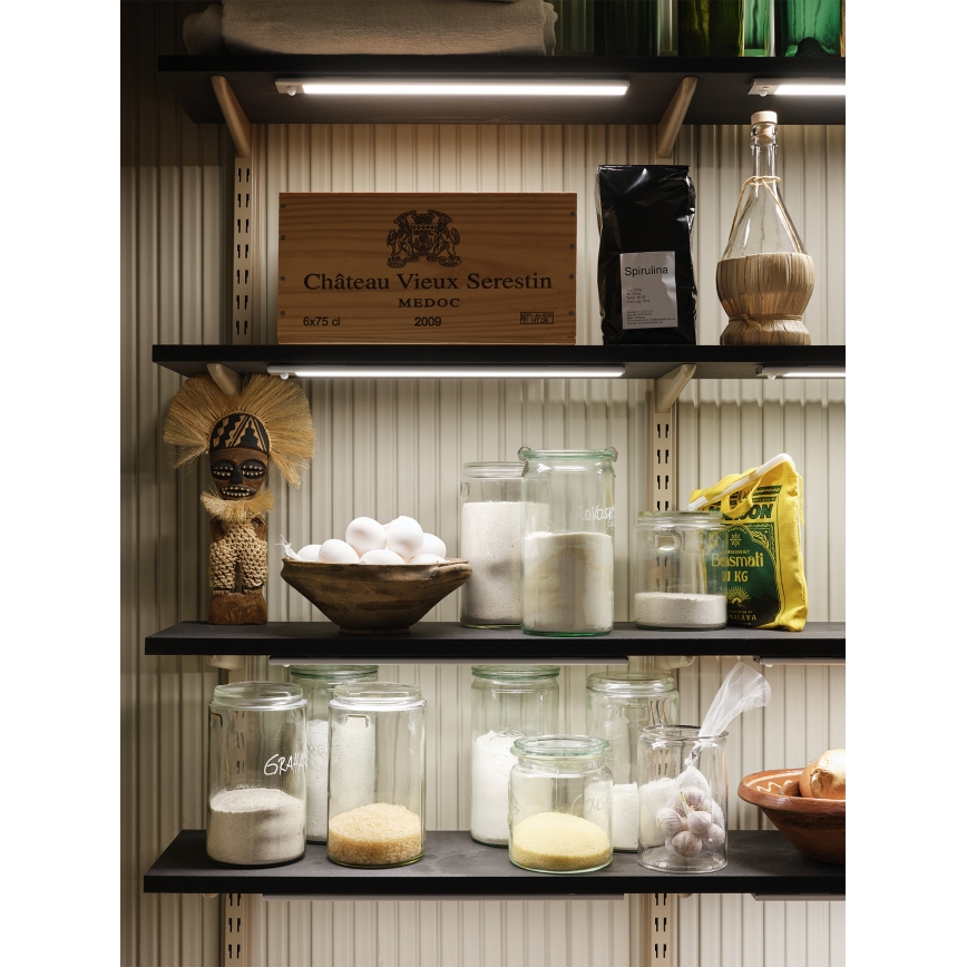 Osram - LED underskabslampe med bevægelses- og skumringssensor LINEAR LED/3,2W/3,7V 500 mAh 3000/4000/6500K 40 cm grå