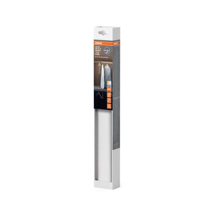 Osram - LED underskabslampe med bevægelses- og skumringssensor LINEAR LED/3,2W/3,7V 500 mAh 3000/4000/6500K 40 cm grå