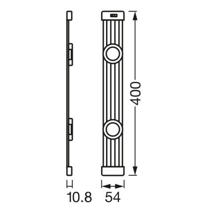 Osram - LED-dæmpbart underskabsarmatur med bevægelsessensor LINEAR MAGNET LED/7W/230V 4000K 40 cm hvid