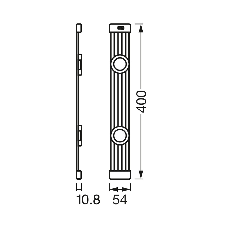 Osram - LED-dæmpbart underskabsarmatur med bevægelsessensor LINEAR MAGNET LED/7W/230V 4000K 40 cm hvid