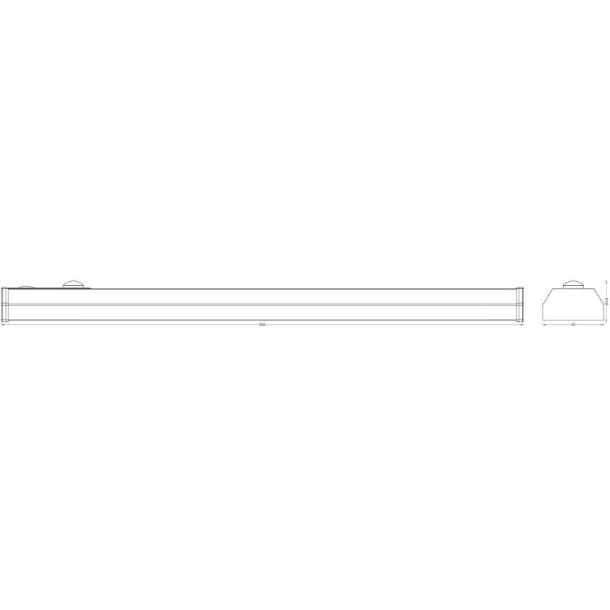 Osram - LED underskabslampe med sensor MOBILE LED/1W/3,7V 500 mAh 20 cm