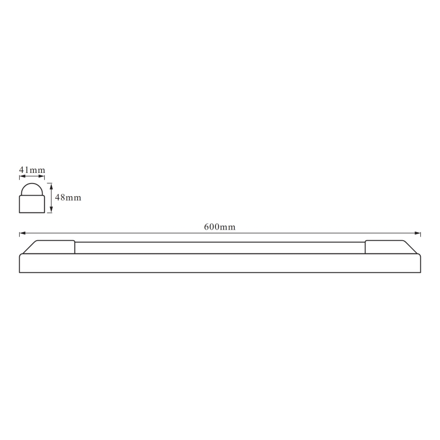 Osram - LED-underskabslampe POWER BATTEN LED/12W/230V 3000K 60 cm hvid