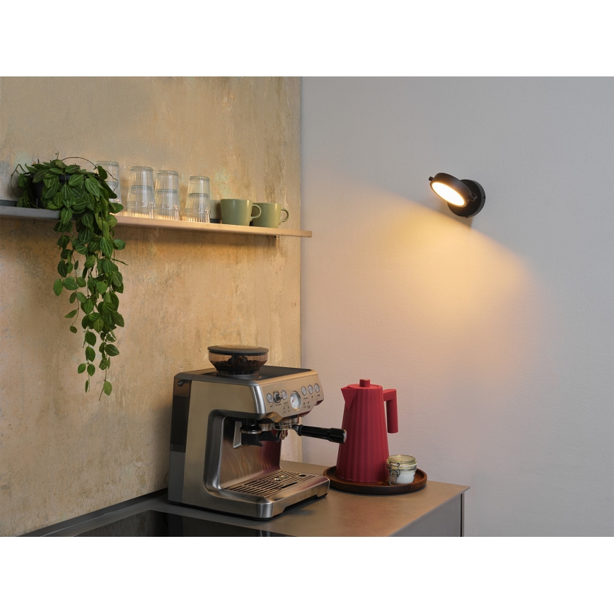 Osram - LED væglampe DECOR PUCK LED/11W/230V sort