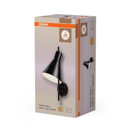 Osram - LED-væglampe DECOR TOKIO LED/5W/230V sort