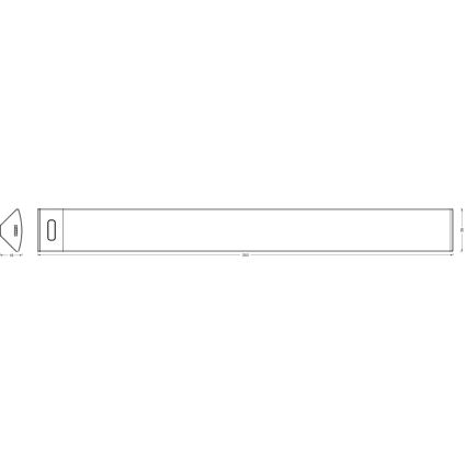 Osram - LED dæmpbar underskabsarmatur med bevægelsessensor LINEAR ANGLE LED/5W/230V 3000/4000/6500K 35 cm hvid