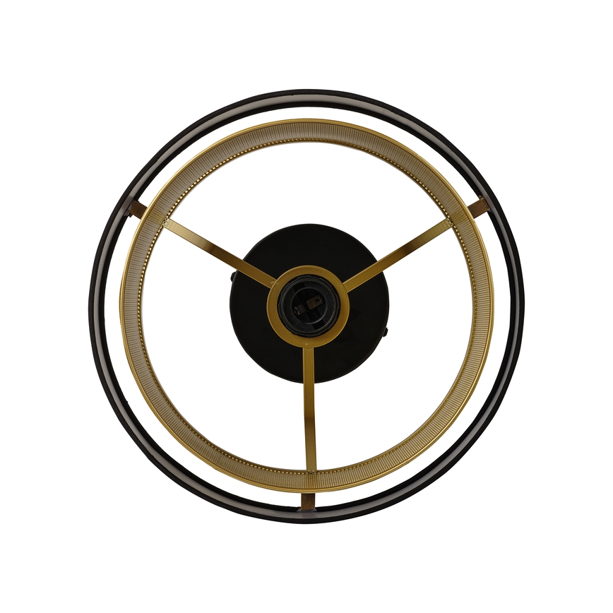 Osram - Loftlampe DECOR HORNET 1xE27/10W/230V Ø 30 cm sort/guld