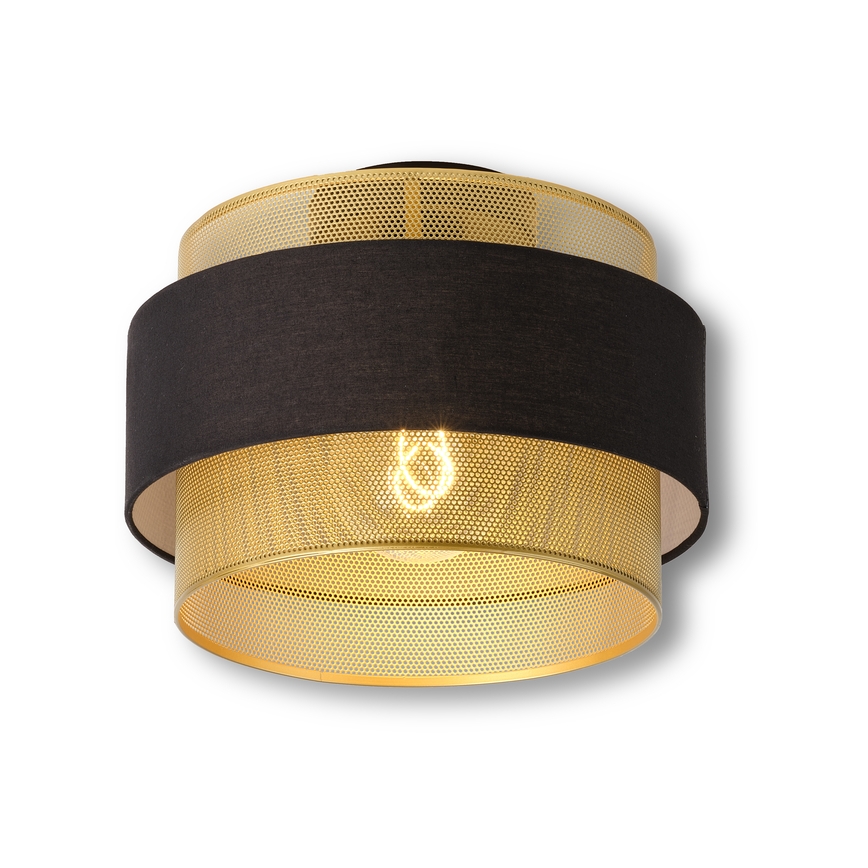 Osram - Loftlampe DECOR HORNET 1xE27/10W/230V Ø 30 cm sort/guld