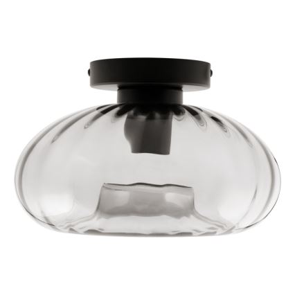 Osram - Loftlampe DECOR SMOKE 1xE27/12W/230V Ø 28 cm sort/røget grå