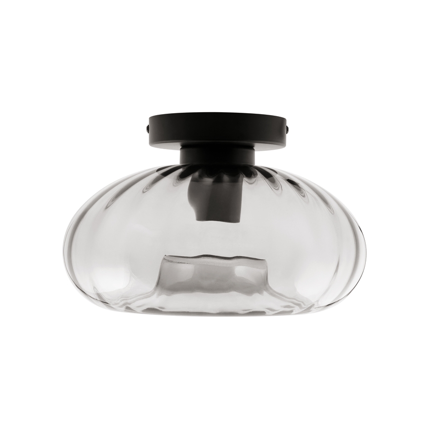 Osram - Loftlampe DECOR SMOKE 1xE27/12W/230V Ø 28 cm sort/røget grå