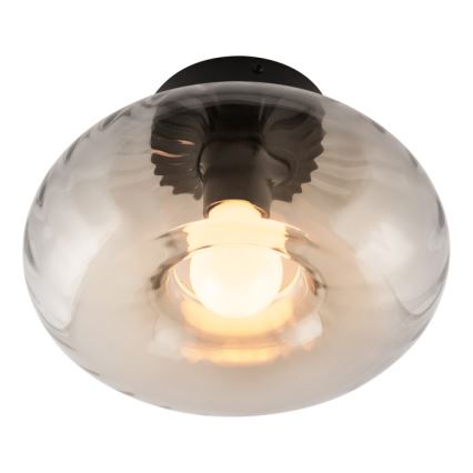 Osram - Loftlampe DECOR SMOKE 1xE27/12W/230V Ø 28 cm sort/røget grå