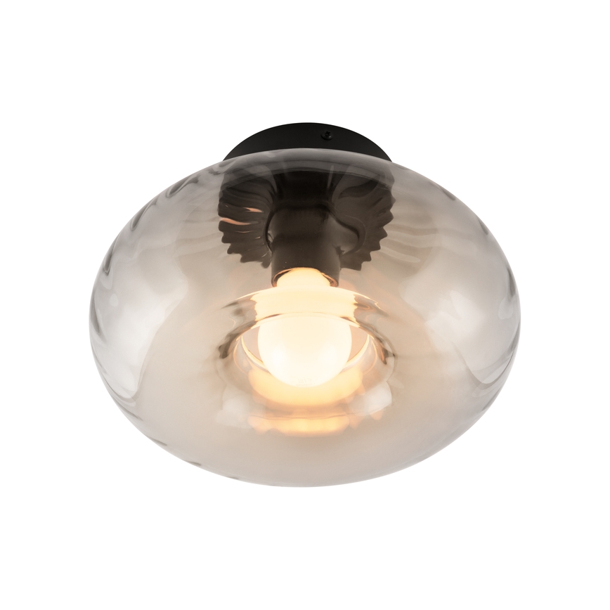 Osram - Loftlampe DECOR SMOKE 1xE27/12W/230V Ø 28 cm sort/røget grå