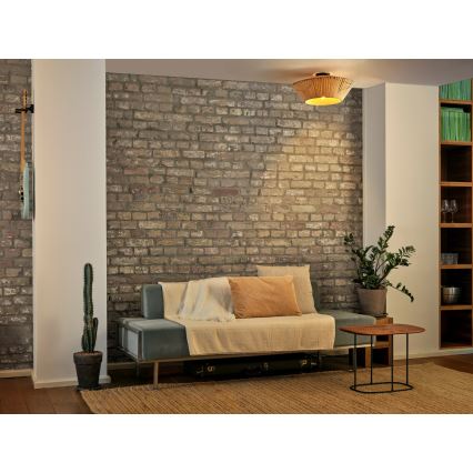 Osram - Loftlampe DECOR STRIPES 1xE27/10W/230V Ø 40,5 cm beige