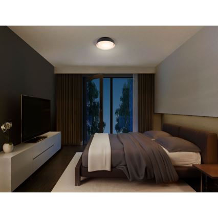 Osram - Loftlampe ORBIS MADRID 2xE27/10W/230V Ø 29 cm, sort