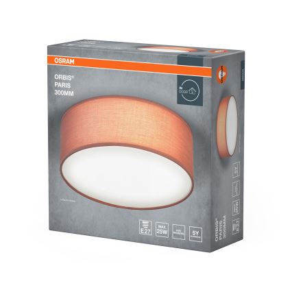 Osram - Loftlampe ORBIS PARIS 1xE27/25W/230V diameter 30 cm brun