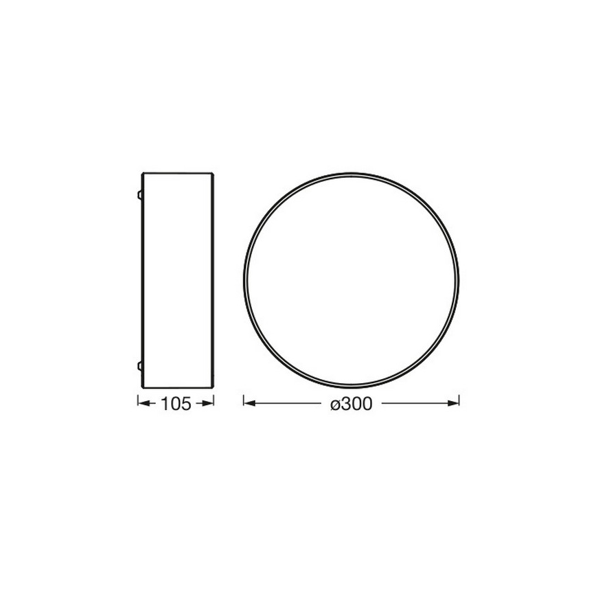 Osram - Loftlampe ORBIS PARIS 1xE27/25W/230V diameter 30 cm brun