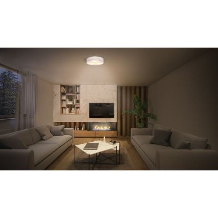 Osram - Loftlampe ORBIS PARIS 1xE27/25W/230V Ø 30 cm hvid