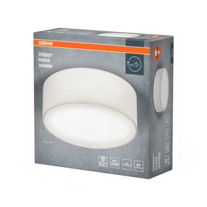 Osram - Loftlampe ORBIS PARIS 1xE27/25W/230V Ø 30 cm hvid