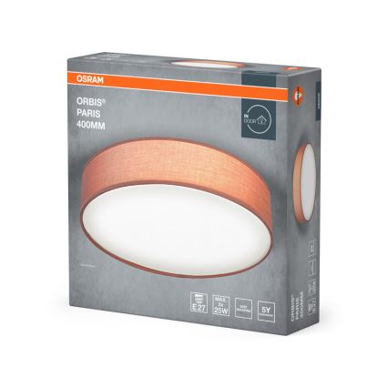Osram - Loftlampe ORBIS PARIS 2x E27/25W/230V Ø 40 cm, brun