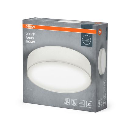 Osram - Loftlampe ORBIS PARIS 2xE27/25W/230V Ø 40 cm hvid