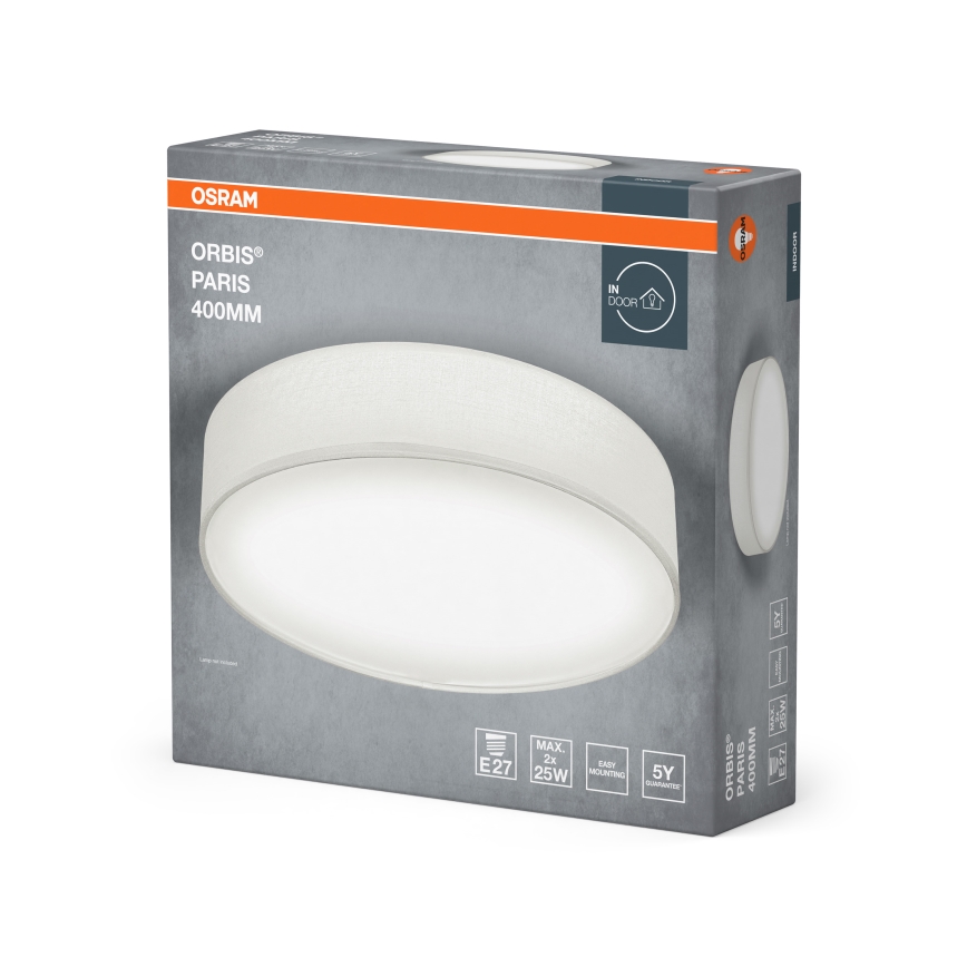 Osram - Loftlampe ORBIS PARIS 2xE27/25W/230V Ø 40 cm hvid