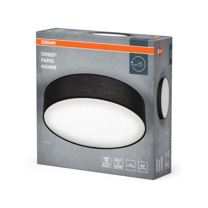 Osram - Loftlampe ORBIS PARIS 2xE27/25W/230V Ø 40 cm sort
