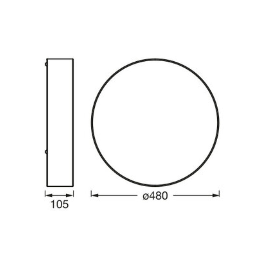 Osram - Loftlampe ORBIS PARIS 3xE27/15W/230V Ø 48 cm brun