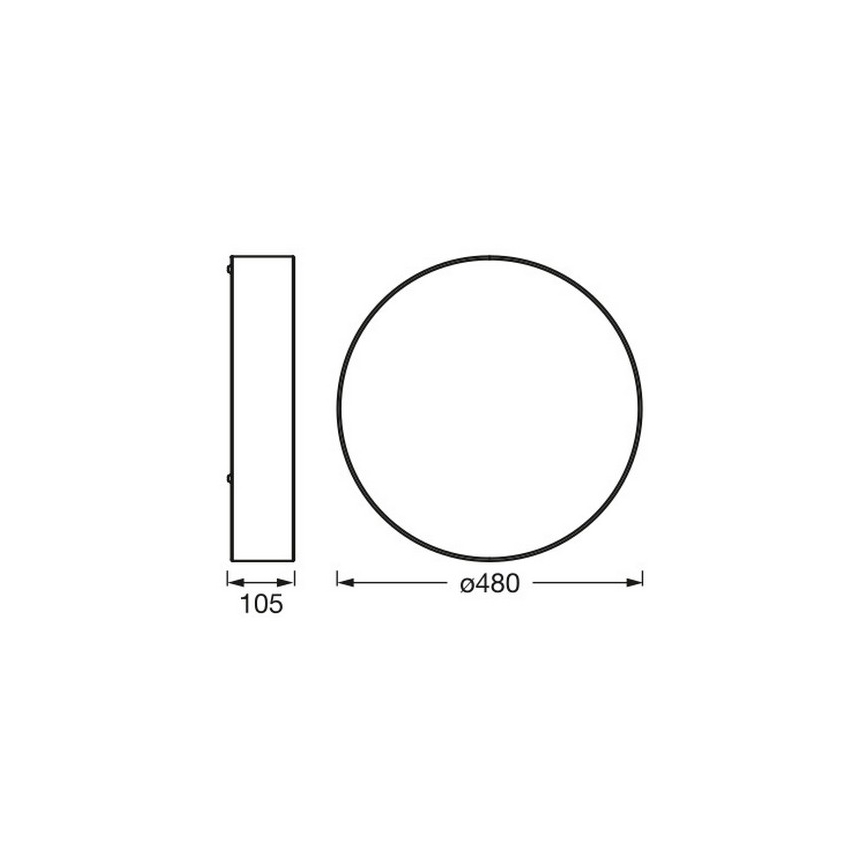 Osram - Loftlampe ORBIS PARIS 3xE27/25W/230V Ø 48 cm cremefarvet