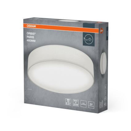 Osram - Loftlampe ORBIS PARIS 3xE27/25W/230V Ø 48 cm, hvid