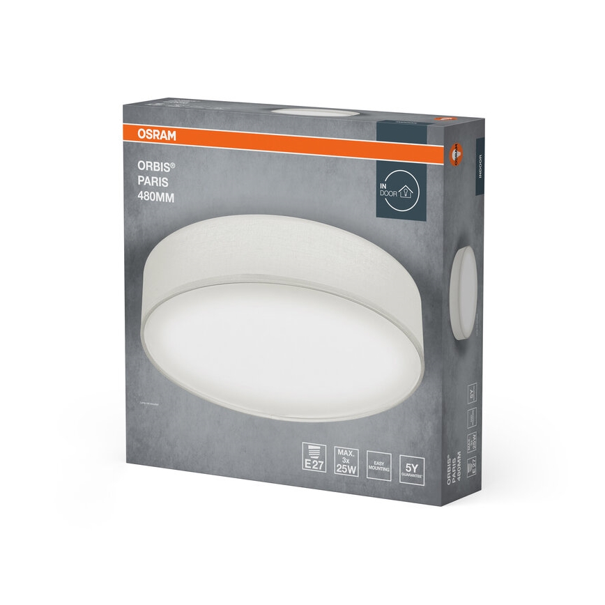 Osram - Loftlampe ORBIS PARIS 3xE27/25W/230V Ø 48 cm, hvid