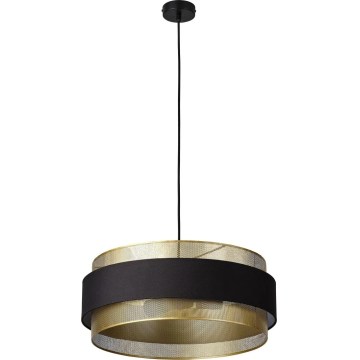 Osram - Loftpendel på kabel DECOR HORNET 3xE27/10W/230V Ø 50 cm sort/guld