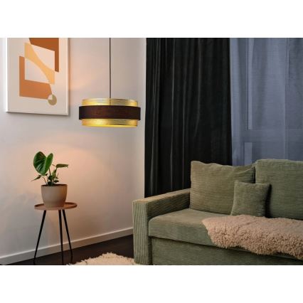 Osram - Loftpendel på kabel DECOR HORNET 3xE27/10W/230V Ø 50 cm sort/guld