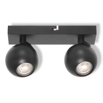 Osram - Loftspot SPOT SPHERAL 2xGU10/6W/230V sort