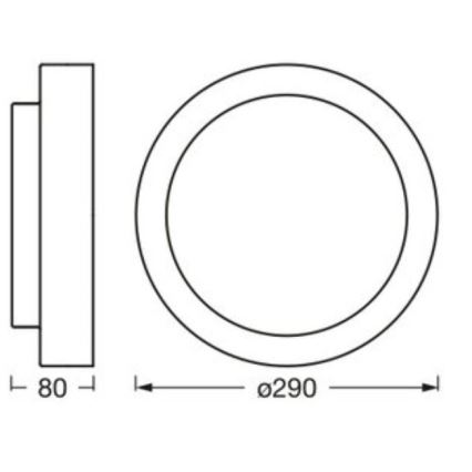 Osram - ORBIS MADRID loftlampe 2xE27/10W/230V Ø 29 cm hvid
