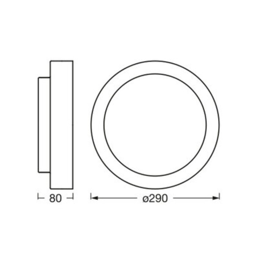 Osram - ORBIS MADRID loftlampe 2xE27/10W/230V Ø 29 cm hvid