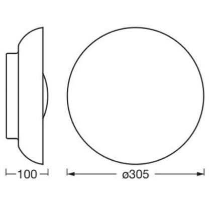 Osram - ORBIS MILAN loftlampe, 2x E27/10W/230V, Ø 30,5 cm, brun