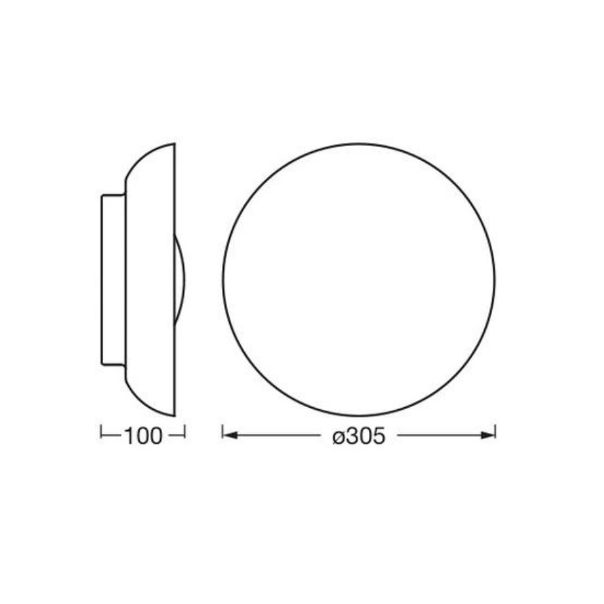 Osram - ORBIS MILAN loftlampe, 2x E27/10W/230V, Ø 30,5 cm, brun