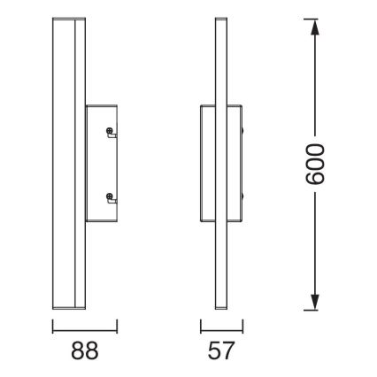 Osram - LED dæmpbar berøringsbetjent belysning til badeværelsesspejl ORBIS MIRROR LED/10W/230V 60 cm 3000/4000K IP44 beige