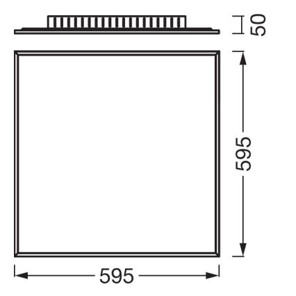 Osram - overflademonteret LED-panel PLANON LED/40W/230V 4000K 60x60 cm hvid