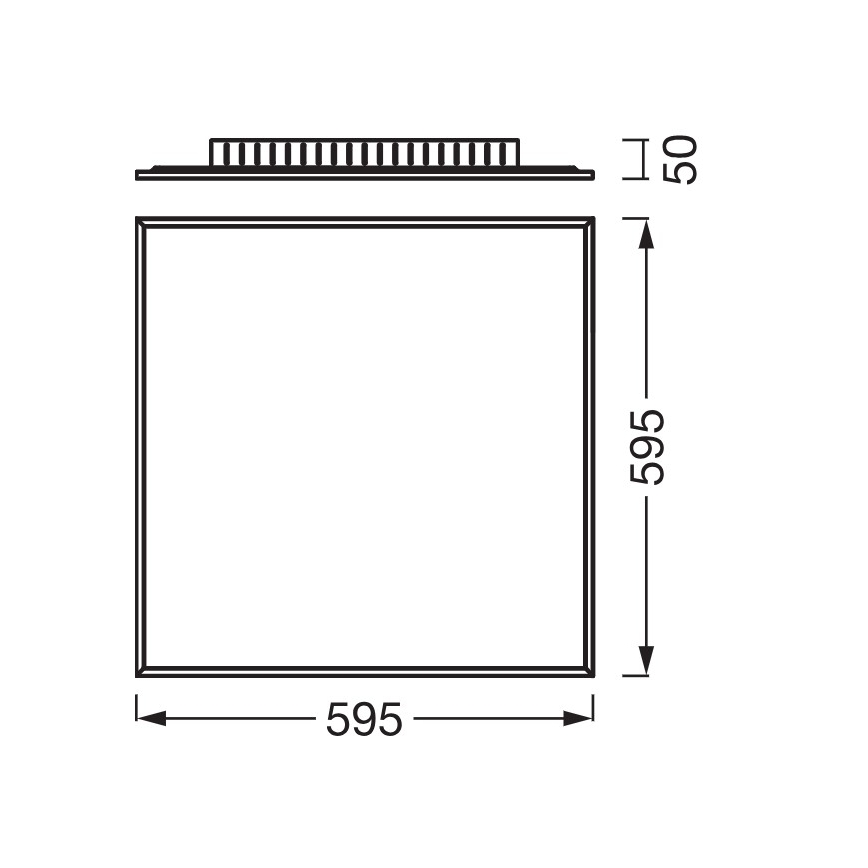 Osram - overflademonteret LED-panel PLANON LED/40W/230V 4000K 60x60 cm hvid