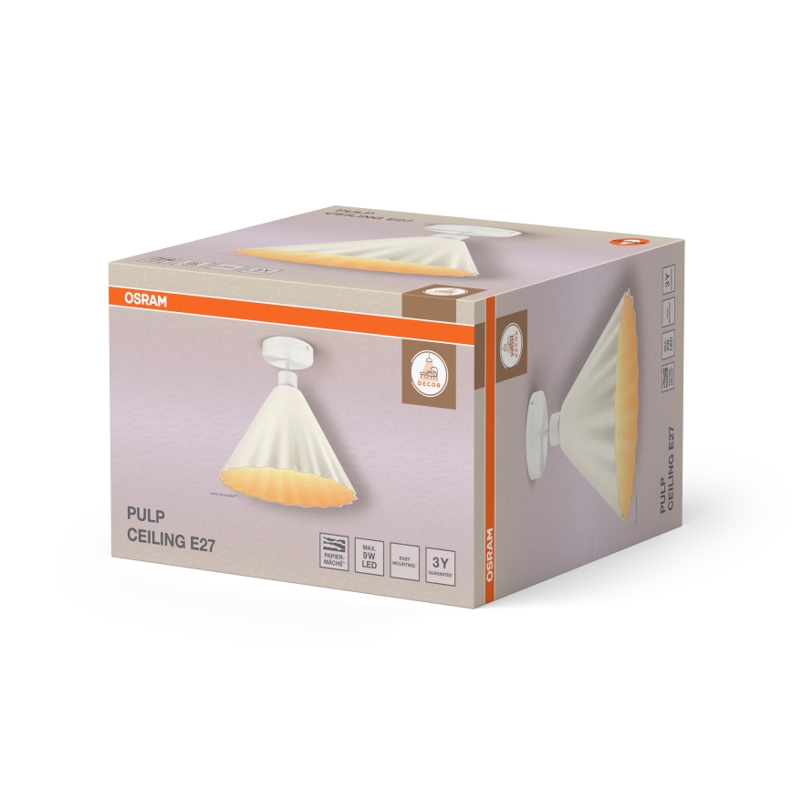 Osram - Overflademonteret loftlampe PULP 1xE27/9W/230V Ø 31 cm
