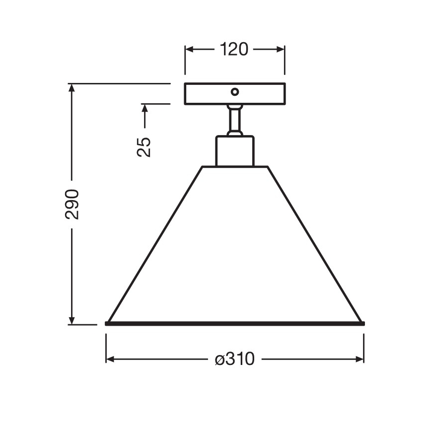 Osram - Overflademonteret loftlampe PULP 1xE27/9W/230V Ø 31 cm