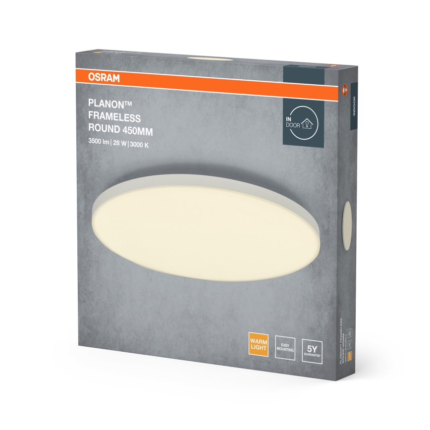 Osram - Påbygget LED-panel PLANON LED/28W/230V 3000K Ø 45 cm hvid