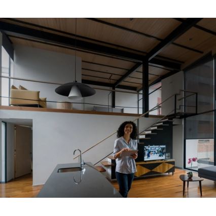 Osram - Pendel på kabel DECOR FLYING MUSHROOM 1xE27/25W/230V Ø 50 cm sort