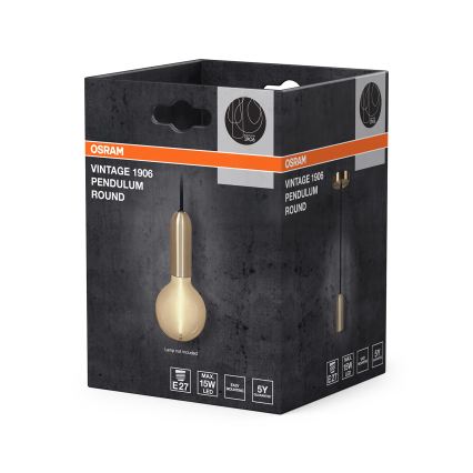 Osram - Pendelkabel PENDULUM ROUND 1xE27/15W/230V guld