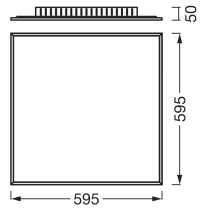 Osram - PLANON overflademonteret LED-panel 40W/230V 60x60 cm hvid