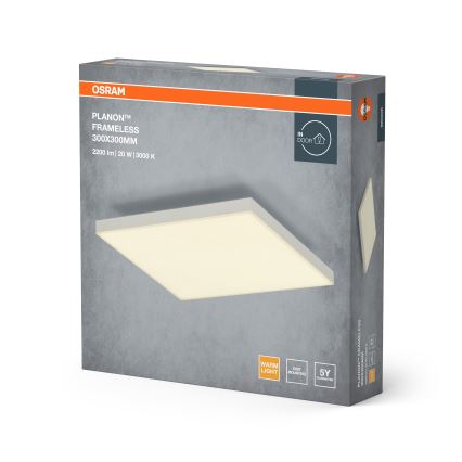 Osram - PLANON overflademonteret LED-panel LED/20W/230V 3000K 30x30 cm hvid